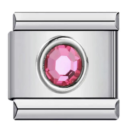 تشارم فضي حجر فوشي